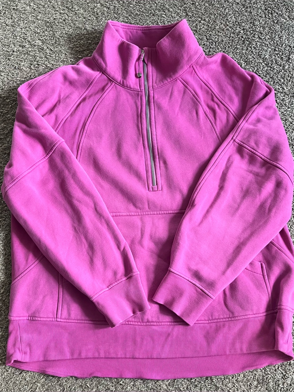 Lululemon Hot Pink Scuba Pullover Half Zip Sweatshirt Athletic XL/XXL